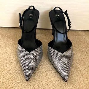 Zara Rhinestone Heels